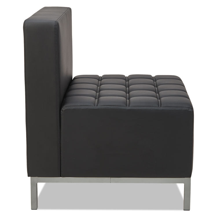 Alera QUB Series Armless L Sectional, Center Seat, 26.38" x 26.38" x 30.5", Black