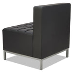 Alera QUB Series Armless L Sectional, Center Seat, 26.38" x 26.38" x 30.5", Black