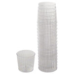 Classicware Tumblers, Rocks Glass, 9 oz, Plastic, Clear, 16/Bag, 15 Bag/Carton