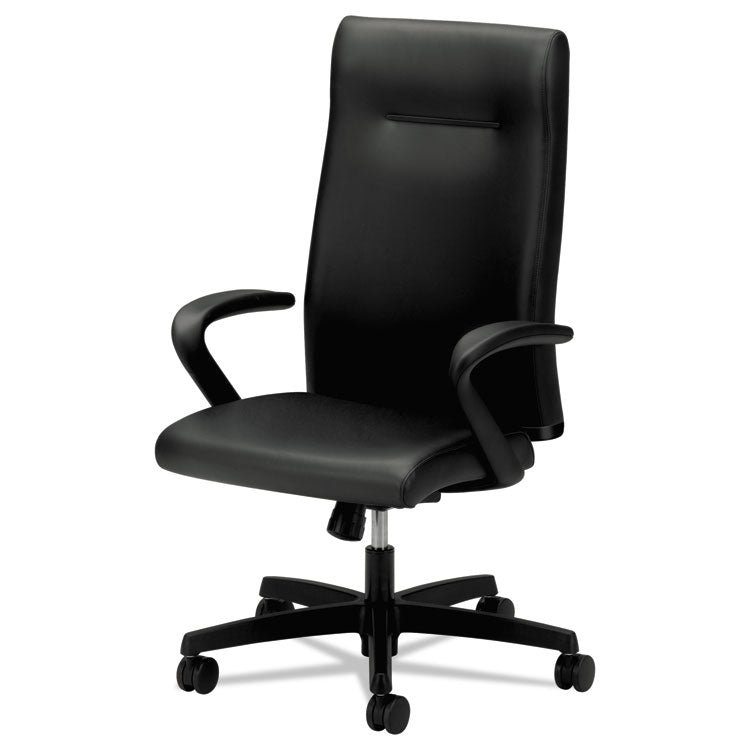 Ignition Series Executive High-Back Chair, Supports Up To 300 Lb, 17.38" To 21.88" Seat Height, Black