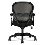 Wave Mesh Mid-Back Task Chair, Supports Up To 250 Lb, 18" To 22.25" Seat Height, Black