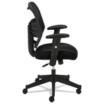 Vl531 Mesh High-Back Task Chair With Adjustable Arms, Supports Up To 250 Lb, 18" To 22" Seat Height, Black