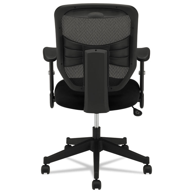 Vl531 Mesh High-Back Task Chair With Adjustable Arms, Supports Up To 250 Lb, 18" To 22" Seat Height, Black