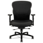 Wave Mesh Big And Tall Chair, Supports Up To 450 Lb, 19.25" To 22.25" Seat Height, Black