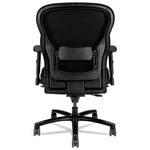 Wave Mesh Big And Tall Chair, Supports Up To 450 Lb, 19.25" To 22.25" Seat Height, Black