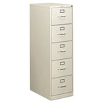 310 Series Vertical File, 5 Legal-Size File Drawers, Light Gray, 18.25" X 26.5" X 60"