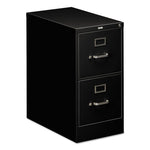 510 Series Vertical File, 2 Letter-Size File Drawers, Black, 15" X 25" X 29"