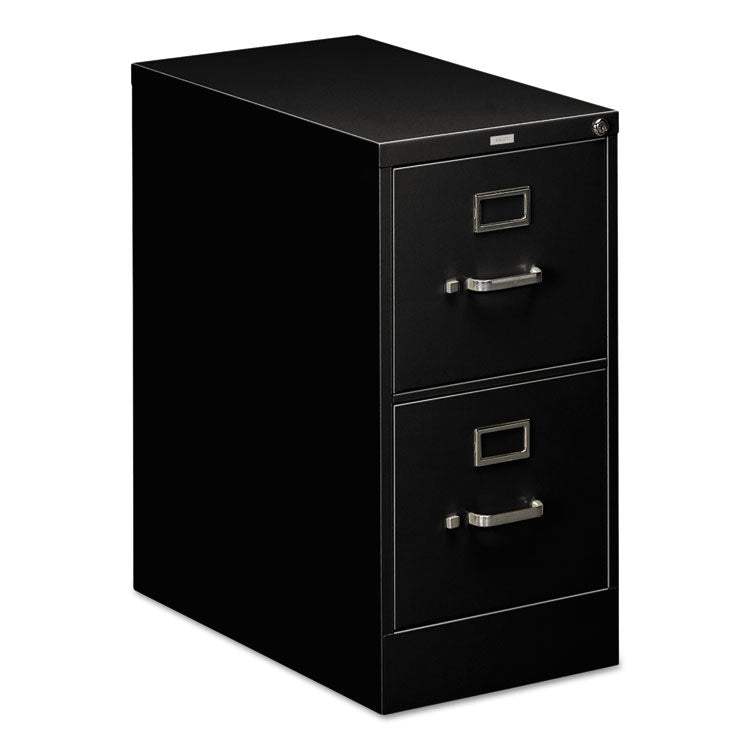 510 Series Vertical File, 2 Letter-Size File Drawers, Black, 15" X 25" X 29"