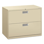 Brigade 600 Series Lateral File, 2 Legal/letter-Size File Drawers, Putty, 36" X 18" X 28"
