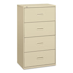 400 Series Lateral File, 4 Legal/letter-Size File Drawers, Putty, 30" X 18" X 52.5"