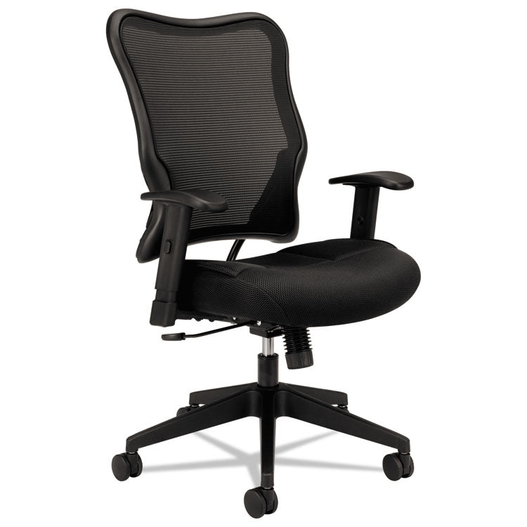 Vl702 Mesh High-Back Task Chair, Supports Up To 250 Lb, 18.5" To 23.5" Seat Height, Black