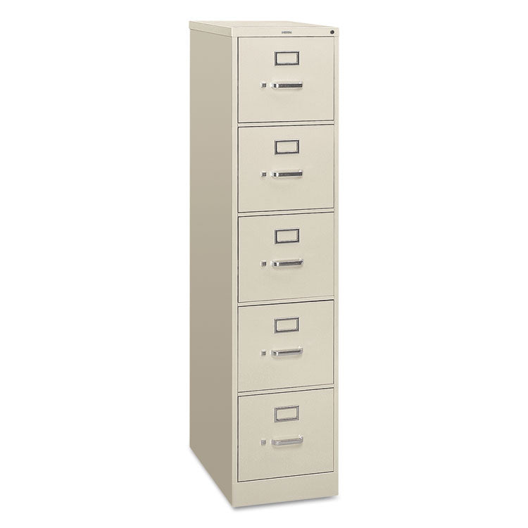 310 Series Vertical File, 5 Letter-Size File Drawers, Light Gray, 15" X 26.5" X 60"