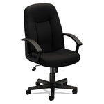 Hvl601 Series Executive High-Back Chair, Supports Up To 250 Lb, 17.44" To 20.94" Seat Height, Black