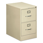 510 Series Vertical File, 2 Legal-Size File Drawers, Putty, 18.25" X 25" X 29"