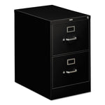 310 Series Vertical File, 2 Legal-Size File Drawers, Black, 18.25" X 26.5" X 29"