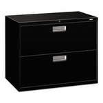 Brigade 600 Series Lateral File, 2 Legal/letter-Size File Drawers, Black, 36" X 18" X 28"