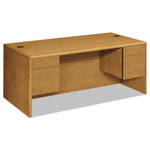 10700 Series Double Pedestal Desk With Three-Quarter Height Pedestals, 72" X 36" X 29.5", Harvest
