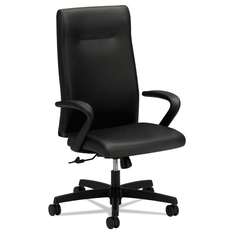 Ignition Series Executive High-Back Chair, Supports Up To 300 Lb, 17.38" To 21.88" Seat Height, Black