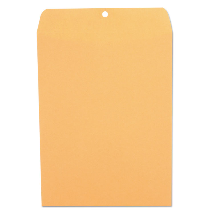 Kraft Clasp Envelope, #90, Square Flap, Clasp/gummed Closure, 9 X 12, Brown Kraft, 100/box