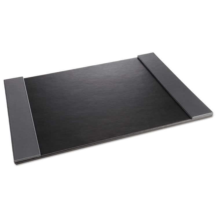 Monticello Desk Pad, with Fold-Out Sides, 24 x 19, Black
