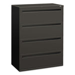 Brigade 700 Series Lateral File, 4 Legal/letter-Size File Drawers, Charcoal, 42" X 18" X 52.5"