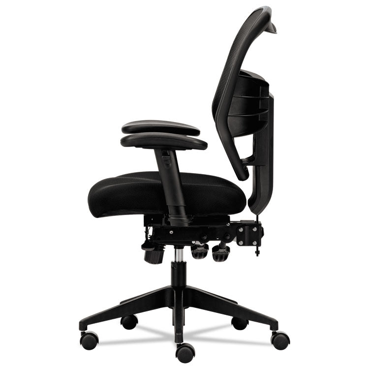 Vl532 Mesh High-Back Task Chair, Supports Up To 250 Lb, 17" To 20.5" Seat Height, Black