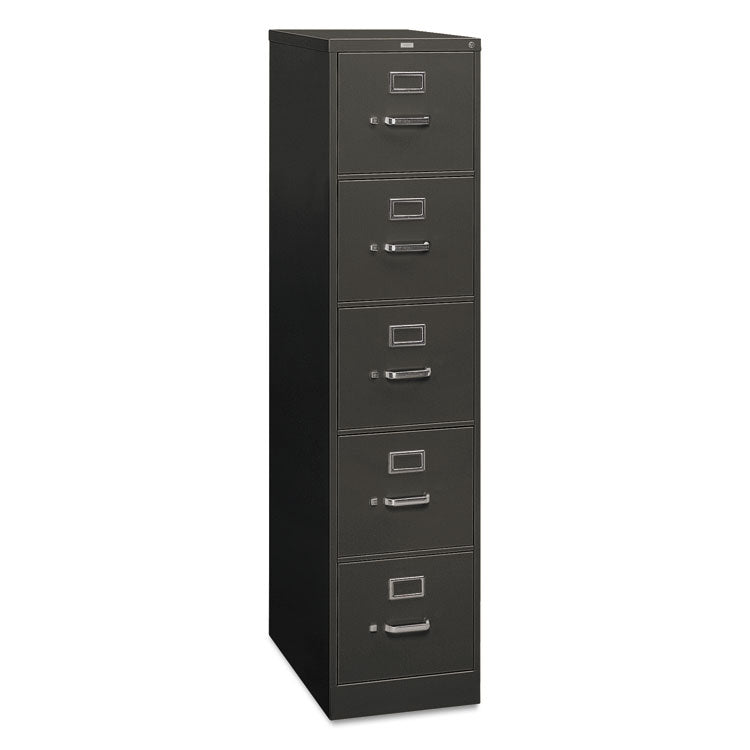 310 Series Vertical File, 5 Letter-Size File Drawers, Charcoal, 15" X 26.5" X 60"