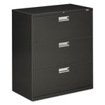 Brigade 600 Series Lateral File, 3 Legal/letter-Size File Drawers, Charcoal, 36" X 18" X 39.13"