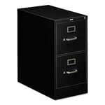 310 Series Vertical File, 2 Letter-Size File Drawers, Black, 15" X 26.5" X 29"