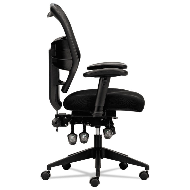 Vl532 Mesh High-Back Task Chair, Supports Up To 250 Lb, 17" To 20.5" Seat Height, Black