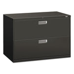 Brigade 600 Series Lateral File, 2 Legal/letter-Size File Drawers, Charcoal, 42" X 18" X 28"