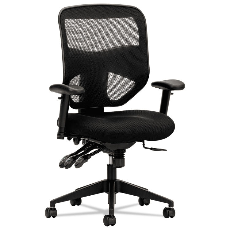 Vl532 Mesh High-Back Task Chair, Supports Up To 250 Lb, 17" To 20.5" Seat Height, Black