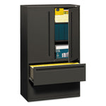 Brigade 700 Series Lateral File, Three-Shelf Enclosed Storage, 2 Legal/letter-Size File Drawers, Charcoal, 42" X 18" X 64.25"