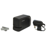 Half-Strip Electric Stapler With Staple Channel Release Button, 20-Sheet Capacity, Black