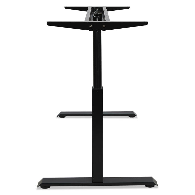 Alera AdaptivErgo Sit-Stand Pneumatic Height-Adjustable Table Base, 59.06" x 28.35" x 26.18" to 39.57", Black