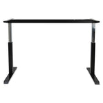 Alera AdaptivErgo Sit-Stand Pneumatic Height-Adjustable Table Base, 59.06" x 28.35" x 26.18" to 39.57", Black