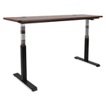 Alera AdaptivErgo Sit-Stand Pneumatic Height-Adjustable Table Base, 59.06" x 28.35" x 26.18" to 39.57", Black