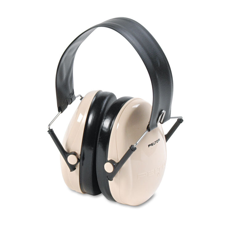 PELTOR OPTIME 95 Low-Profile Folding Ear Muff H6f/V, 21 dB, Beige/Black