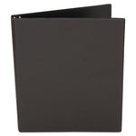 Economy Non-View Round Ring Binder, 3 Rings, 1" Capacity, 11 X 8.5, Black