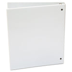 Economy Round Ring View Binder, 3 Rings, 1" Capacity, 11 X 8.5, White