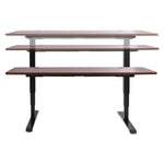 Alera AdaptivErgo Sit-Stand 3-Stage Electric Height-Adjustable Table Base w/Memory Control, 48.06 x 24.35 x 25 to 50.7,Black
