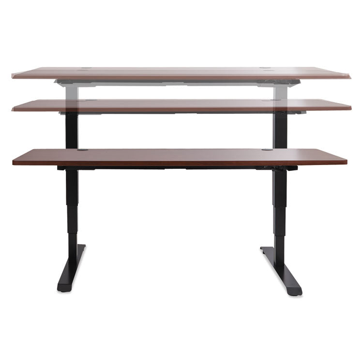 Alera AdaptivErgo Sit-Stand 3-Stage Electric Height-Adjustable Table Base w/Memory Control, 48.06 x 24.35 x 25 to 50.7,Black