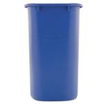 Deskside Recycling Container, Medium, 28.13 qt, Plastic, Blue