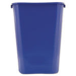 Deskside Recycling Container with Symbol, Large, 41.25 qt, Plastic, Blue