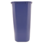 Deskside Recycling Container with Symbol, Large, 41.25 qt, Plastic, Blue