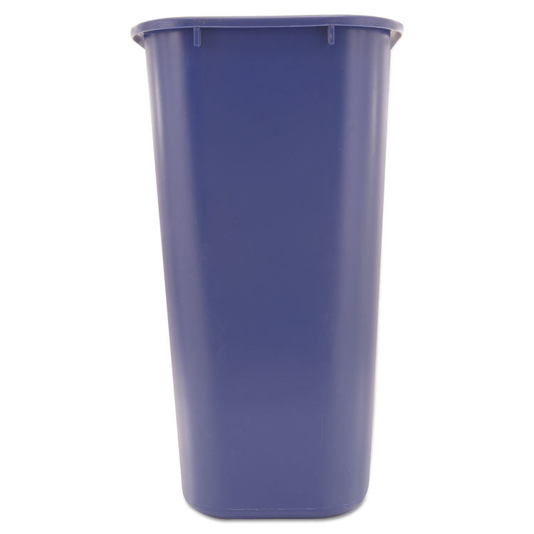 Deskside Recycling Container with Symbol, Large, 41.25 qt, Plastic, Blue