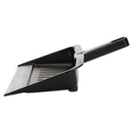 Heavy-Duty Dustpan, 8.25 X 12.25 , Polypropylene, Charcoal