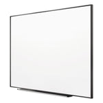 Fusion Nano-Clean Magnetic Whiteboard, 48" x 36", White Surface, Black Aluminum Frame