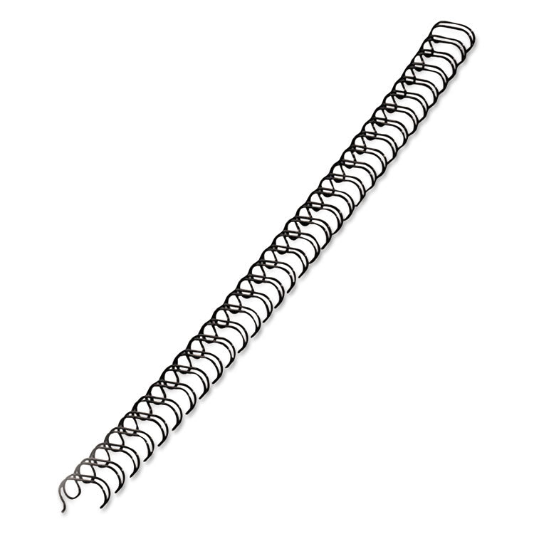 Wire Bindings, 3/8" Diameter, 80 Sheet Capacity, Black, 25/pack