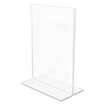 Classic Image Double-Sided Sign Holder, 5 X 7 Insert, Clear